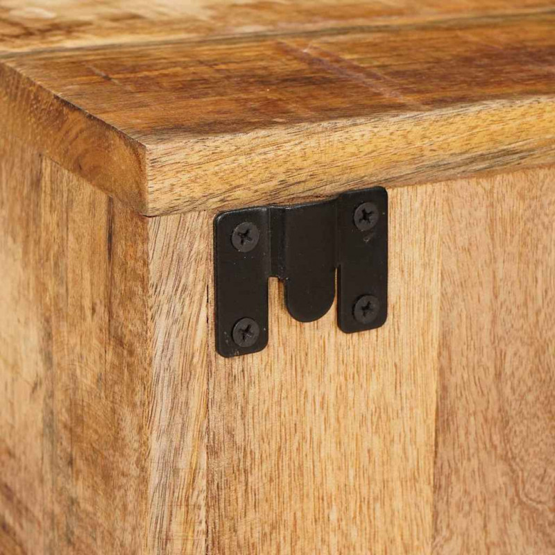 Stolik nocny 2 pcs Brązowy 35 x 33 x 48 cm Drewno z mango