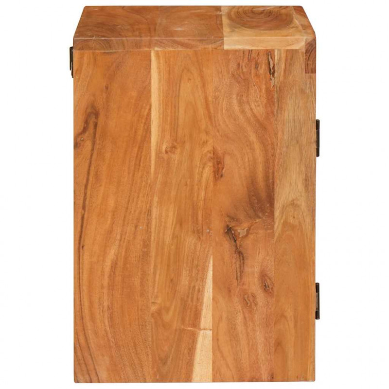 Stolik nocny 2 pcs Brązowy 35 x 33 x 48 cm Drewno akacjowe