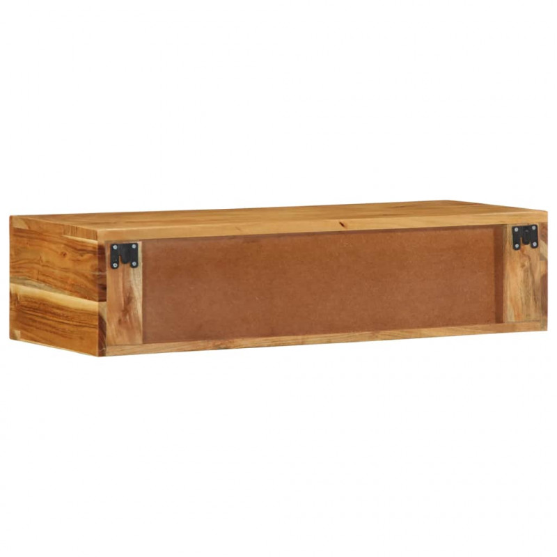 Ścienna szafka pod TV, 80x30x19 cm, lite drewno akacjowe