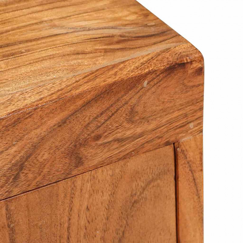 Stolik nocny 2 pcs Brązowy 35 x 33 x 48 cm Drewno akacjowe