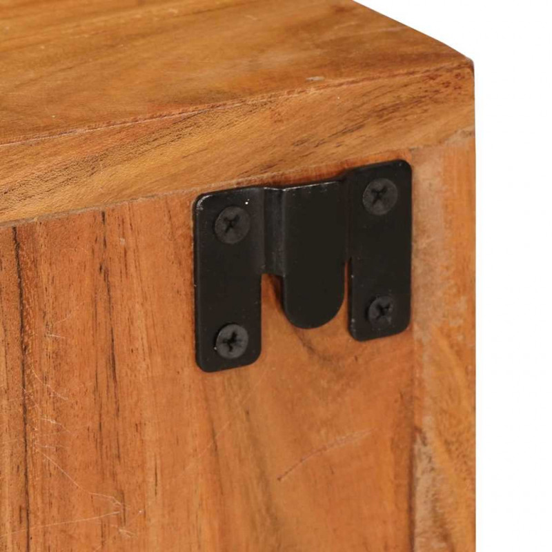 Stolik nocny 2 pcs Brązowy 35 x 33 x 48 cm Drewno akacjowe