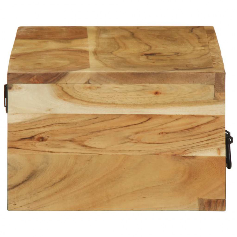 Ścienna szafka pod TV, 100x30x19 cm, lite drewno akacjowe