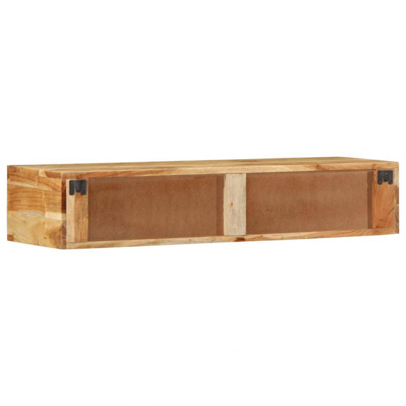 Ścienna szafka pod TV, 100x30x19 cm, lite drewno akacjowe