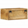 Ścienna szafka pod TV, 40x30x19 cm, surowe drewno mango