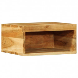 Ścienna szafka pod TV, 40x30x19 cm, lite drewno akacjowe