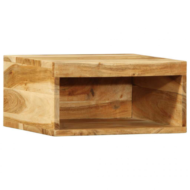 Ścienna szafka pod TV, 40x30x19 cm, lite drewno akacjowe