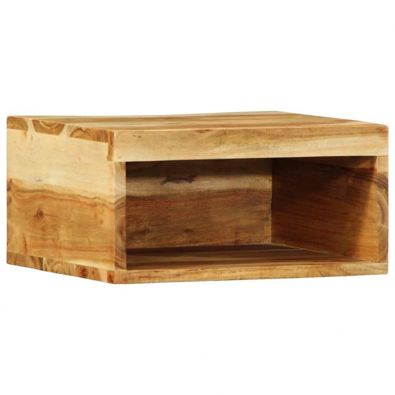 Ścienna szafka pod TV, 40x30x19 cm, lite drewno akacjowe