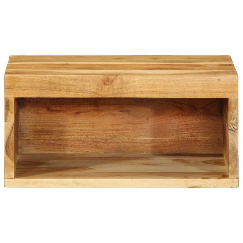 Ścienna szafka pod TV, 40x30x19 cm, lite drewno akacjowe