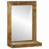 Lustro łazienkowe Brązowy 50 x 22 x 70 cm Drewno z mango