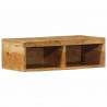 Ścienna szafka pod TV, 60x30x19 cm, surowe drewno mango