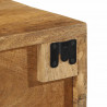 Ścienna szafka pod TV, 60x30x19 cm, surowe drewno mango