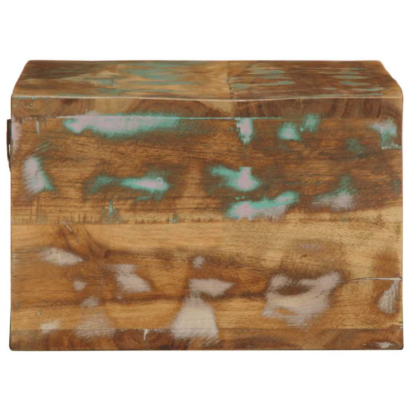 Ścienna szafka pod TV, 60x30x19 cm, lite drewno z odzysku