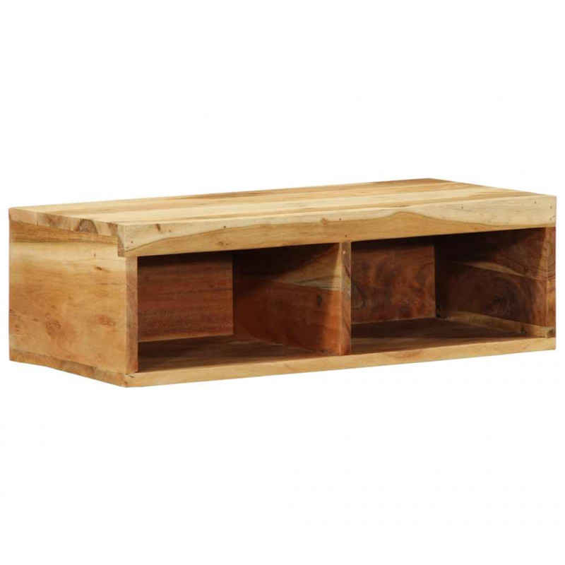 Ścienna szafka pod TV, 60x30x19 cm, lite drewno akacjowe
