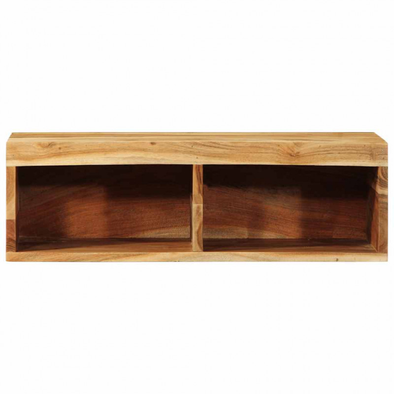 Ścienna szafka pod TV, 60x30x19 cm, lite drewno akacjowe