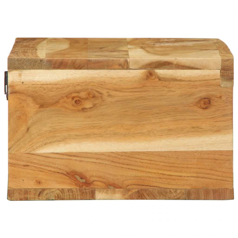 Ścienna szafka pod TV, 60x30x19 cm, lite drewno akacjowe
