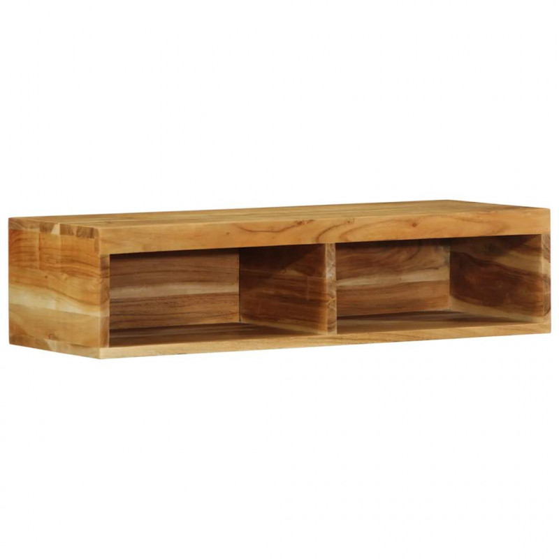 Ścienna szafka pod TV, 80x30x19 cm, lite drewno akacjowe