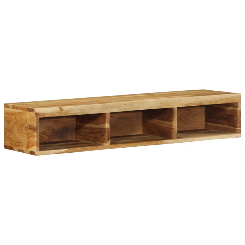 Ścienna szafka pod TV, 100x30x19 cm, lite drewno akacjowe