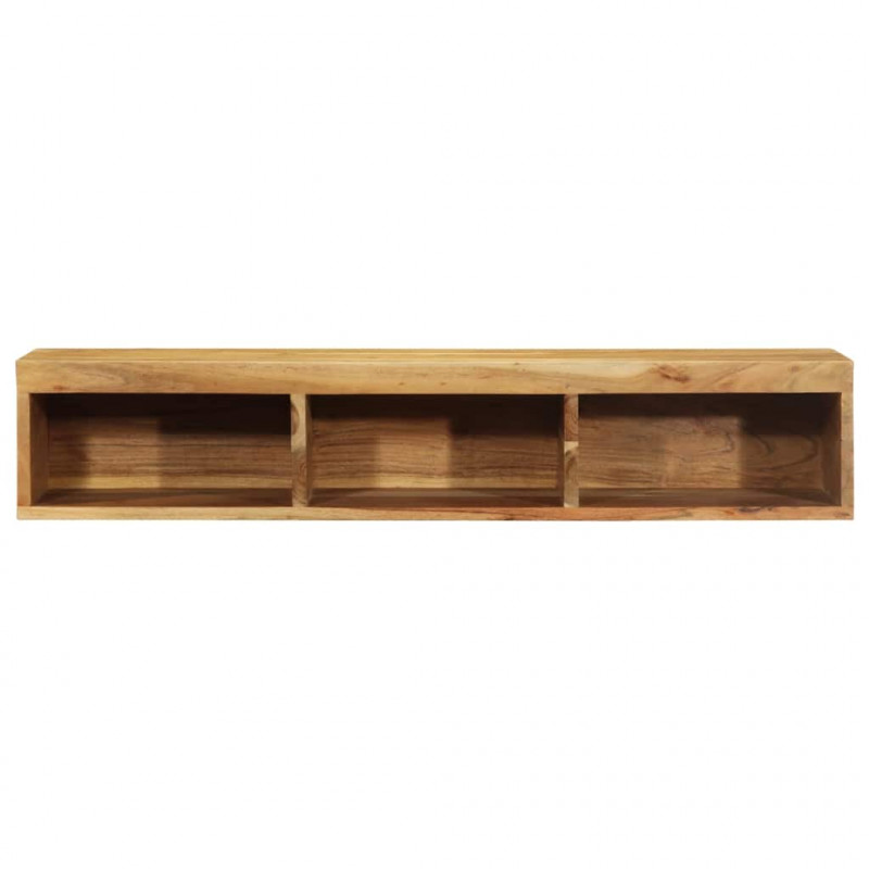 Ścienna szafka pod TV, 100x30x19 cm, lite drewno akacjowe