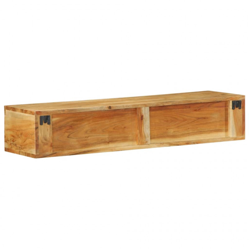 Ścienna szafka pod TV, 100x30x19 cm, lite drewno akacjowe