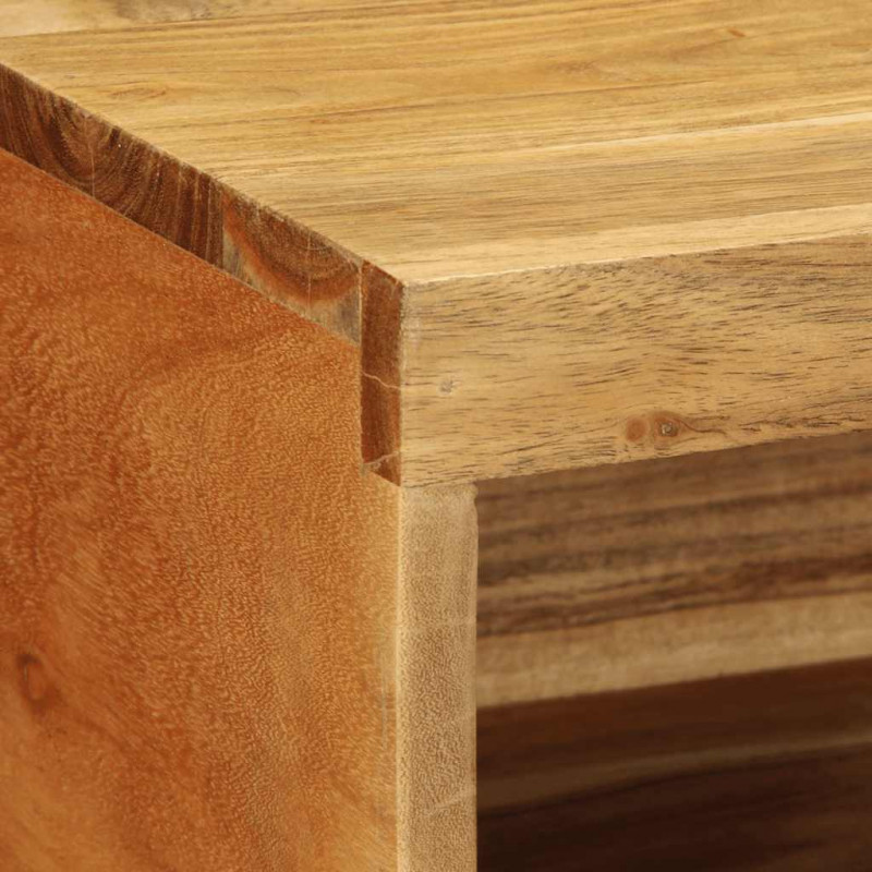 Ścienna szafka pod TV, 100x30x19 cm, lite drewno akacjowe