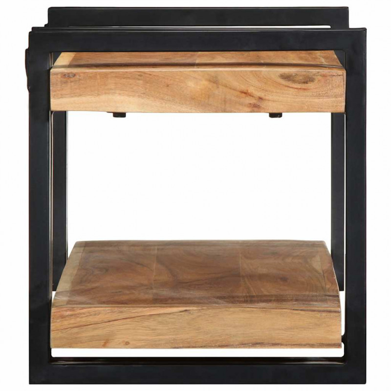 Półka ścienna 70x33x35 cm Drewno lite Akacja