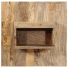 Szafka nocna, 50x27x50 cm, surowe drewno mango