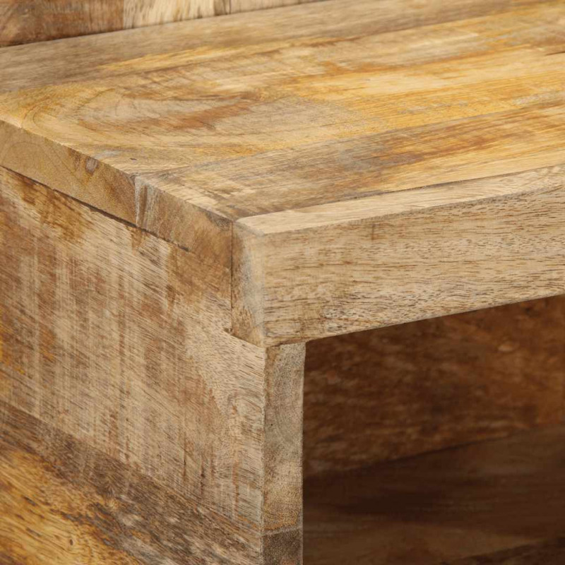 Szafka nocna, 50x27x50 cm, surowe drewno mango
