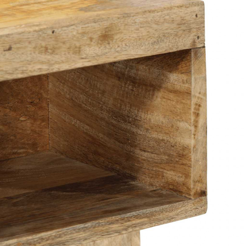 Szafka nocna, 50x27x50 cm, surowe drewno mango