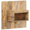 Szafka nocna, 50x27x50 cm, surowe drewno mango
