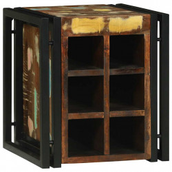 Regał na wino 35 x 35 x 39 cm Lite Drewno Recyklingowe