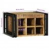 Regał na wino 2 pcs 46 x 35 x 27,5 cm Drewno z mango