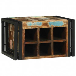 Regał na wino 2 pcs 46 x 35 x 27,5 cm Lite Drewno Recyklingowe