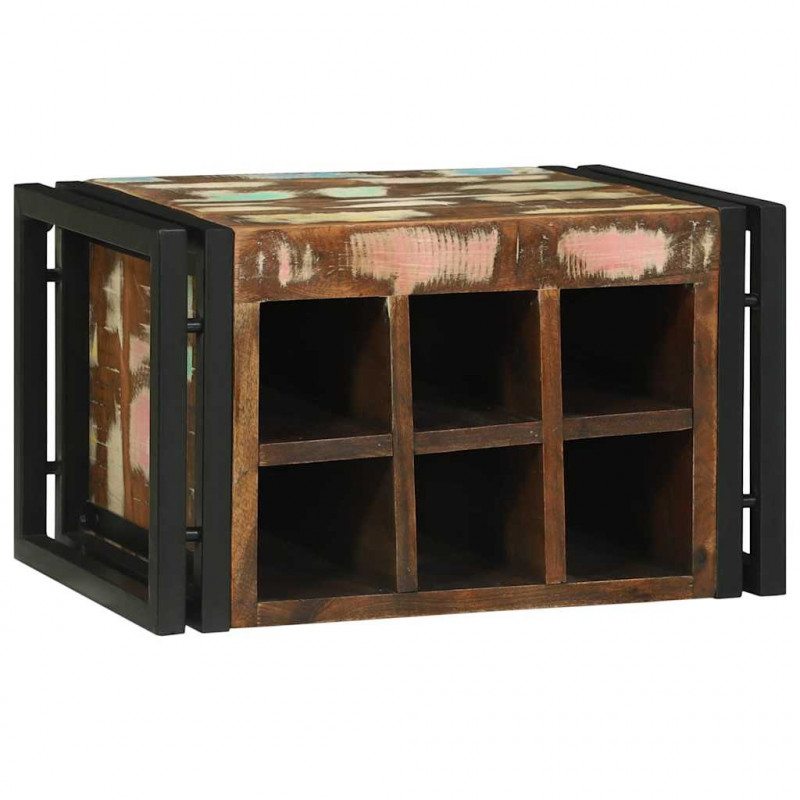 Regał na wino 2 pcs 46 x 35 x 27,5 cm Lite Drewno Recyklingowe