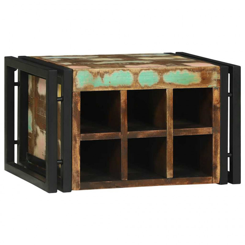 Regał na wino 2 pcs 46 x 35 x 27,5 cm Lite Drewno Recyklingowe