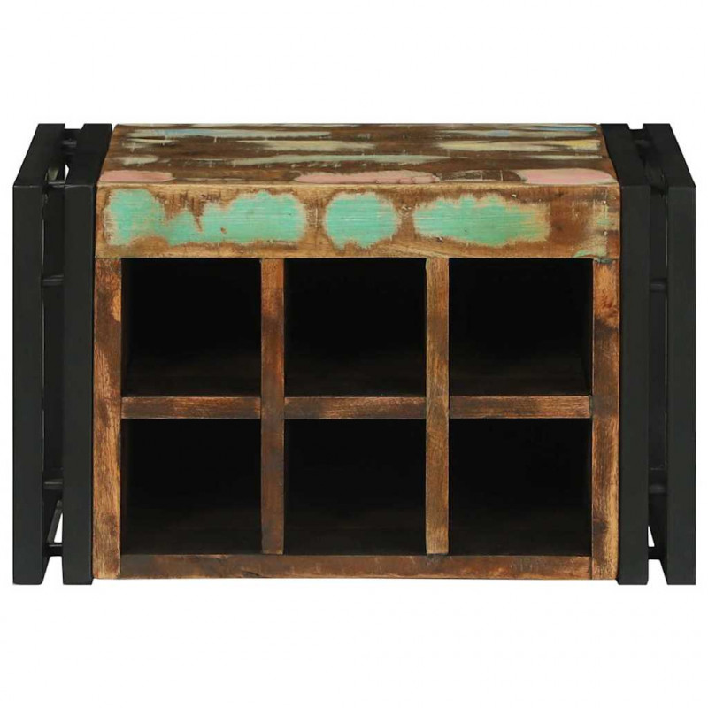 Regał na wino 2 pcs 46 x 35 x 27,5 cm Lite Drewno Recyklingowe