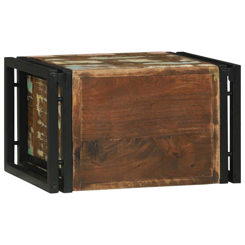 Regał na wino 2 pcs 46 x 35 x 27,5 cm Lite Drewno Recyklingowe