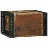 Regał na wino 2 pcs 46 x 35 x 27,5 cm Lite Drewno Recyklingowe