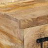 Szafka nocna, 60x32x80 cm, surowe drewno mango
