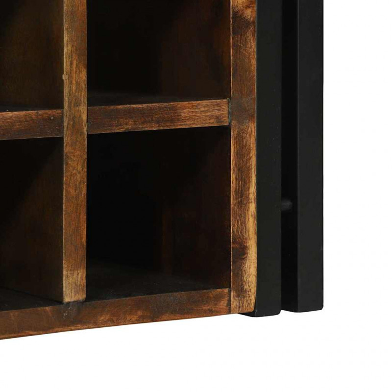 Regał na wino 2 pcs 46 x 35 x 27,5 cm Lite Drewno Recyklingowe