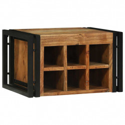 Regał na wino 2 pcs 46 x 35 x 27,5 cm Lite Drewno Akacji