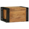 Regał na wino 2 pcs 46 x 35 x 27,5 cm Lite Drewno Akacji