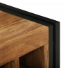 Regał na wino 2 pcs 46 x 35 x 27,5 cm Lite Drewno Akacji