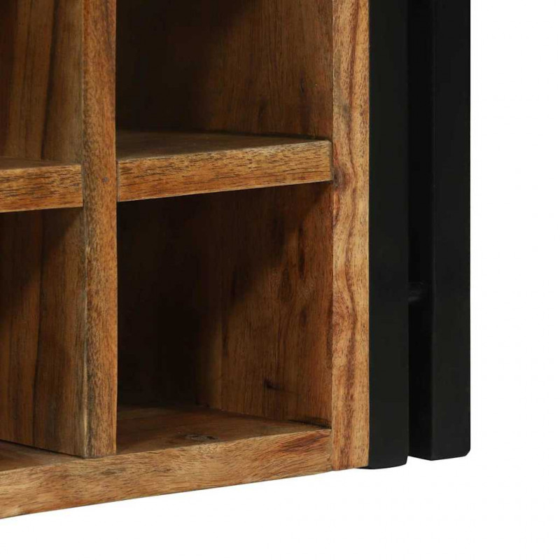 Regał na wino 2 pcs 46 x 35 x 27,5 cm Lite Drewno Akacji