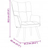 Fotel relaksacyjny Cloud Grey Fabric