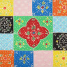 Szafka nocna 2 szt. Wielokolorowa 40x35x45 cm Drewno lite Mango