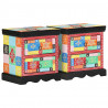 Szafka Nocna 2 pcs Wielokolorowe 40 x 35 x 45 cm Drewno z mango