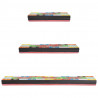 Półki ścienne 3 pcs Wielokolorowe 100 x 20 x 6 cm