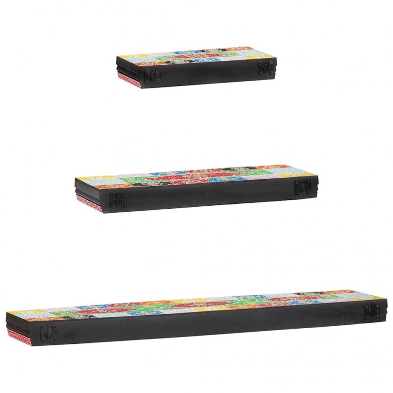 Półki ścienne 3 pcs Wielokolorowe 100 x 20 x 6 cm