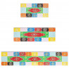 Półki ścienne 3 pcs Wielokolorowe 100 x 20 x 6 cm