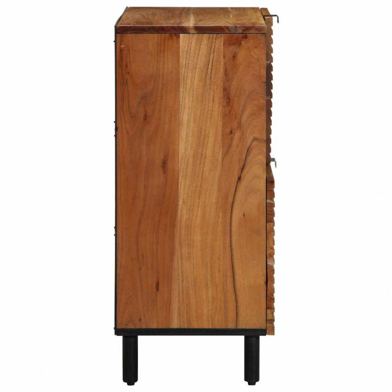 Bufet z półką Naturalny 80 x 33,5 x 75 cm Lite Drewno Akacji